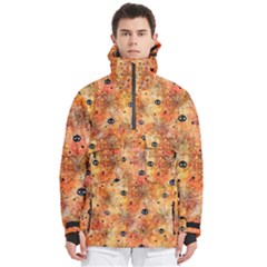Spooky Spider Pattern, Adoxali, Halloween Men s Pullover Zip Ski And Snowboard Waterproof Breathable Jacket