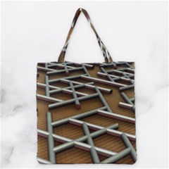 0118 F Expression Of Structure Large Grocery Tote Bag