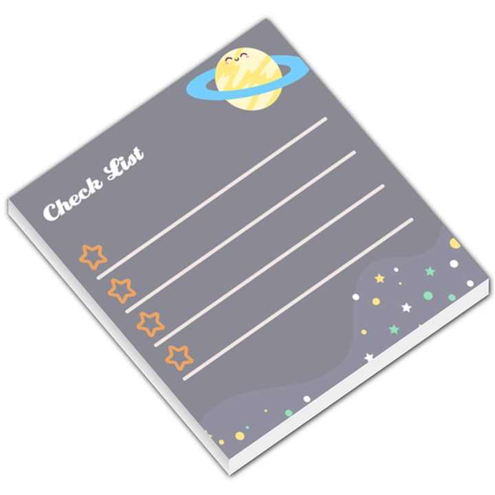 Personalized Name Any Text Planet Small Memo Pads Small Memo Pads