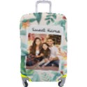 Personalized Name Any Text Tropical Travel Hoilday Photo luggage cover Luggage Cover (Large) View1