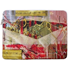 Collage 17  Vertical Laptop Sleeve Case With Pocket