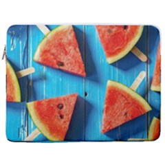 Watermelons, Fruits 17  Vertical Laptop Sleeve Case With Pocket
