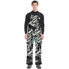 Mountains Men s Side Zip Front Pouch Ski And Snowboard Bib Pants	