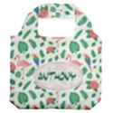 Personalized Tropical Summer Name Any Text Premium Foldable Grocery Recycle Bag Premium Foldable Grocery Recycle Bag View2