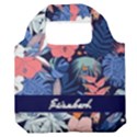 Personalized Tropical Summer Name Any Text Premium Foldable Grocery Recycle Bag Premium Foldable Grocery Recycle Bag View1