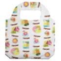 Personalized Tropical Summer Name Any Text Premium Foldable Grocery Recycle Bag Premium Foldable Grocery Recycle Bag View2