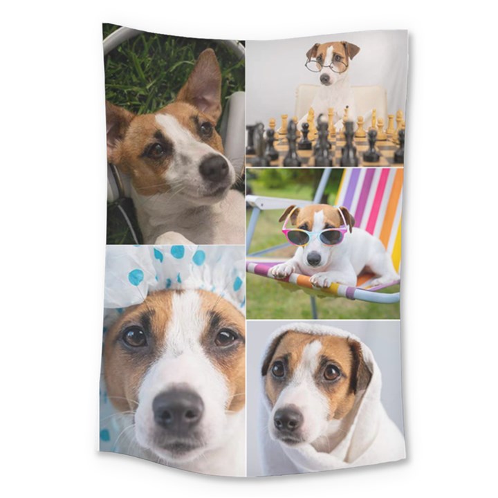 CUSTOM 5 Photo Collage Wall Large Tapestry