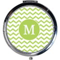 Chevron Pattern Mini Round Mirror View1