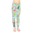 Personalized Cute Illustration Name Any Text Kids  Leggings View1