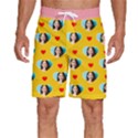 Personalized Photo Many Face Head Heart Men s Beach Shorts View1