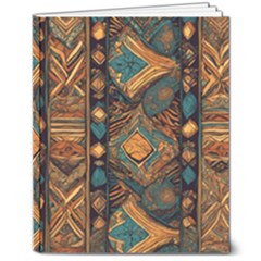 Tribal Chic 8  X 10  Hardcover Notebook