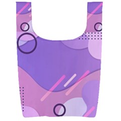 Colorful Labstract Wallpaper Theme Foldable Shopping Bag