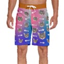 Personalized Photo Many Face Head Pet Men s Beach Shorts View1