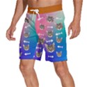 Personalized Photo Many Face Head Pet Men s Beach Shorts View2