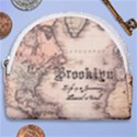 Personalized Map Journey Name Any Text Horseshoe Style Canvas Pouch View1