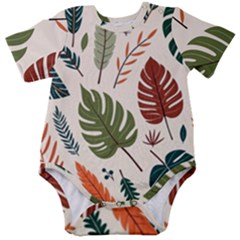 Leaves Autumn Baby Short Sleeve Bodysuit