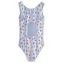 Personalized Any Text Blueberry  Kids  Cut-Out Back One Piece Swimsuit View2