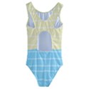 Personalized Any Text Cat Mermaid Kids  Cut-Out Back One Piece Swimsuit View2