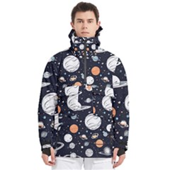 Space Galaxy Universe Stars Sky Men s Pullover Zip Ski And Snowboard Waterproof Breathable Jacket