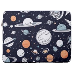 Space Galaxy Universe Stars Sky 17  Vertical Laptop Sleeve Case With Pocket