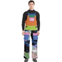 Custom Mix Color Logo Any Text Name Men s Side Zip Front Pouch Ski And Snowboard Bib Pants	 View1