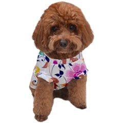 Abstract Floral Background Dog T-shirt