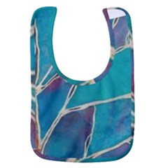 Aqua Batik, Abstract, Colorful Baby Bib