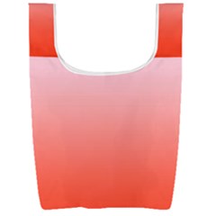 Pink Lace To Scarlet Red Linear Gradient Foldable Shopping Bag