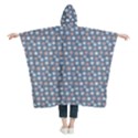 Personalized Name Flower Kids  Hooded Rain Ponchos View2