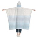 Personalized Name Houndstooth Pattern Kids  Hooded Rain Ponchos View2