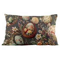 Charming Seamless Pattern Vintage Easter Floral Motif 16 x24  Lumbar Throw Cushion Case (two Sides)