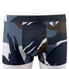 Blue Winter Camouflage, Military Camouflage Men s Boxer Briefs
