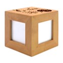 Personalized New Birth Baby Name Wood Photo Frame Cube View1
