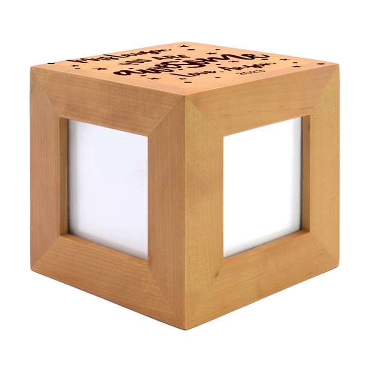 Personalized You are Awesome Couple Friend Name Wood Photo Frame Cube