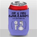 Personalized Wedding Illustration Family Name Can Cooler View2