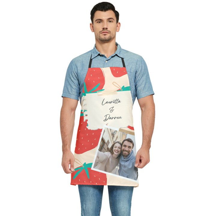 Personalized Fruit Memo Style Name Photo Kitchen Apron Kitchen Apron
