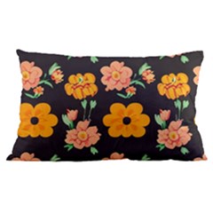 Retro 40s 50s Flowers Pattern Halloween 3 16 x24  Lumbar Throw Cushion Case (two Sides)