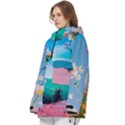 Personalized Colorful Flower Logo Any Text Name Women s Pullover Zip Ski and Snowboard Waterproof Breathable Jacket View2