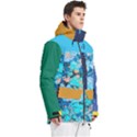 Custom Mix Color Any Text Name Men s Multi Pockets Zip Ski and Snowboard Waterproof Breathable Jacket View3