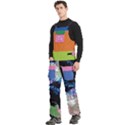 Custom Mix Color Logo Any Text Name Men s Side Zip Front Pouch Ski And Snowboard Bib Pants	 View2