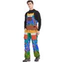 Custom Mix Color Any Text Name Men s Side Zip Front Pouch Ski And Snowboard Bib Pants	 View2