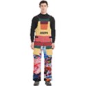 Custom Mix Color Any Text Name Men s Side Zip Front Pouch Ski And Snowboard Bib Pants	 View1