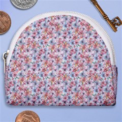 Floral Mix Horseshoe Style Canvas Pouch