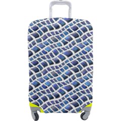 Blue Snake Luggage Cover (large)