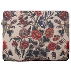 Beautiful Flowers 17  Vertical Laptop Sleeve Case With Pocket