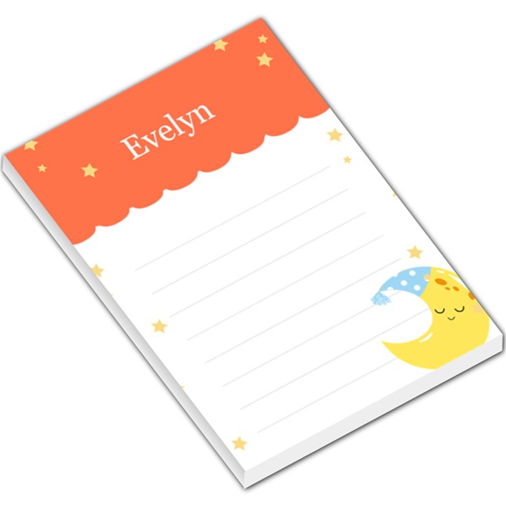 Cute Moon Design Large Memo Pads