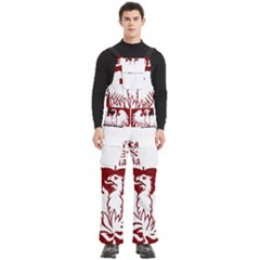 University Of Chicago Men s Side Zip Front Pouch Ski And Snowboard Bib Pants	