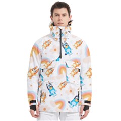 Bluey Men s Pullover Zip Ski And Snowboard Waterproof Breathable Jacket