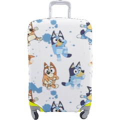 Bluey, Bluey Merch, Bluey Pattern, Bluey Bluey, Bingo, Bluey Design, Bluey Dog Luggage Cover (large)