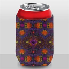 Mid Century Retro Floral 1970s 1960s Pattern 67 Can Holder